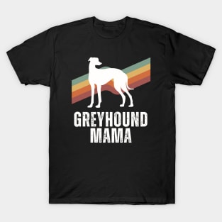 Greyhound Mama Retro T-Shirt